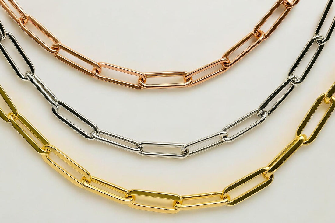 Paperclip Chain Necklaces on Jewelry Bubble