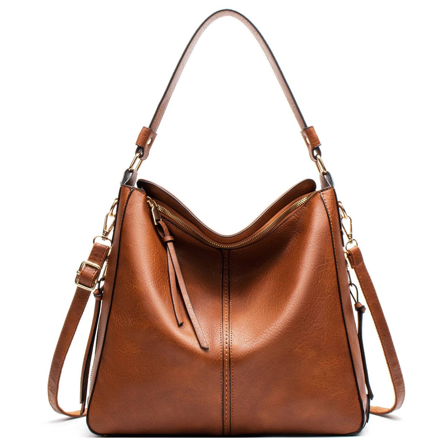 Classic Everyday Tote Handbag with Soft PU Surface, Multi-Compartment Interior & Convertible Shoulder Strap Jewelry Bubble