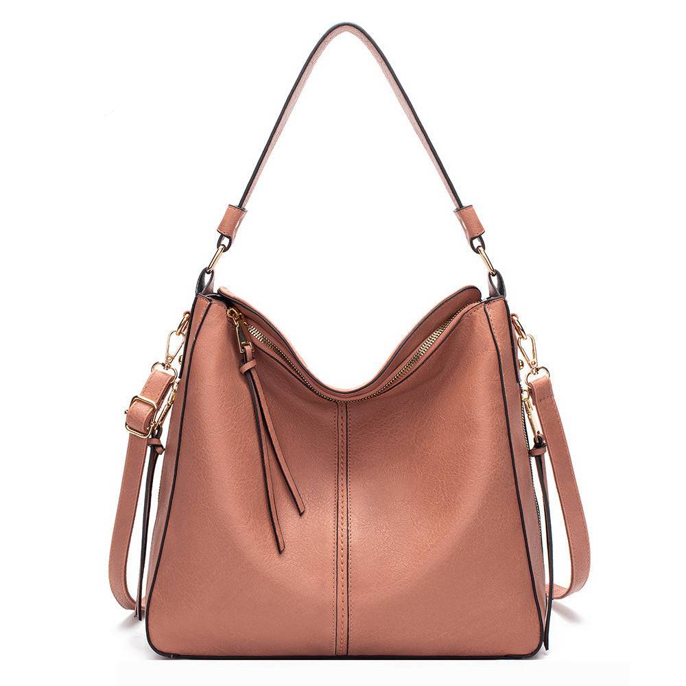Classic Everyday Tote Handbag with Soft PU Surface, Multi-Compartment Interior & Convertible Shoulder Strap Jewelry Bubble