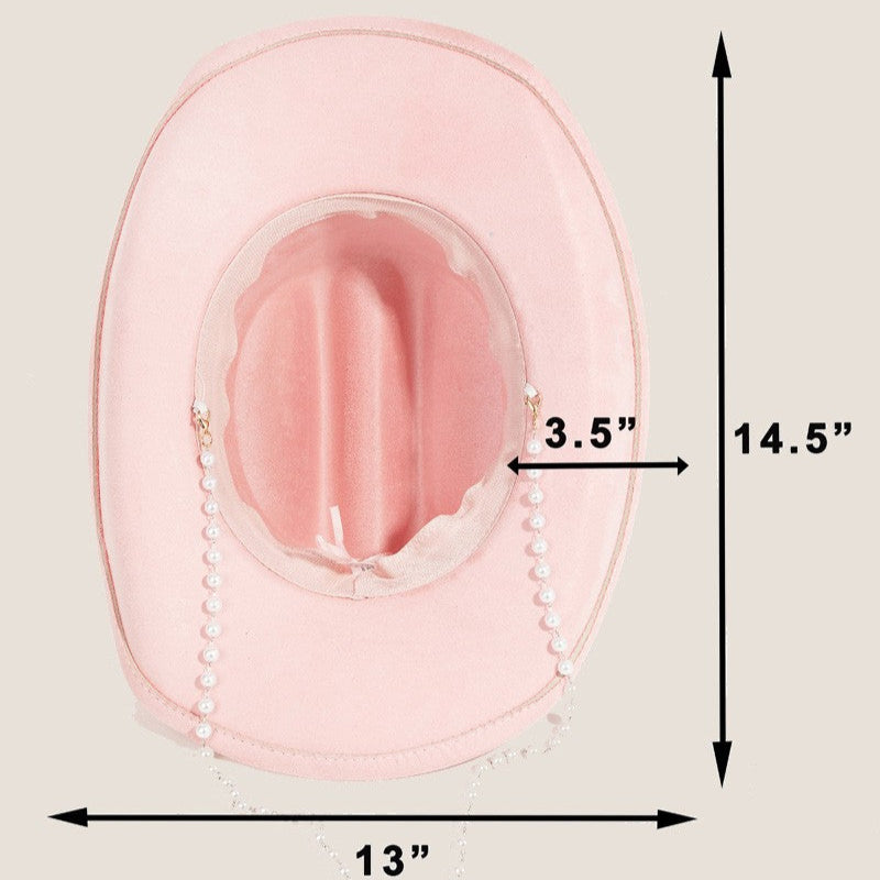 Trailblazer Cowboy Hat with Ornate Band Style for Women Jewelry Bubble