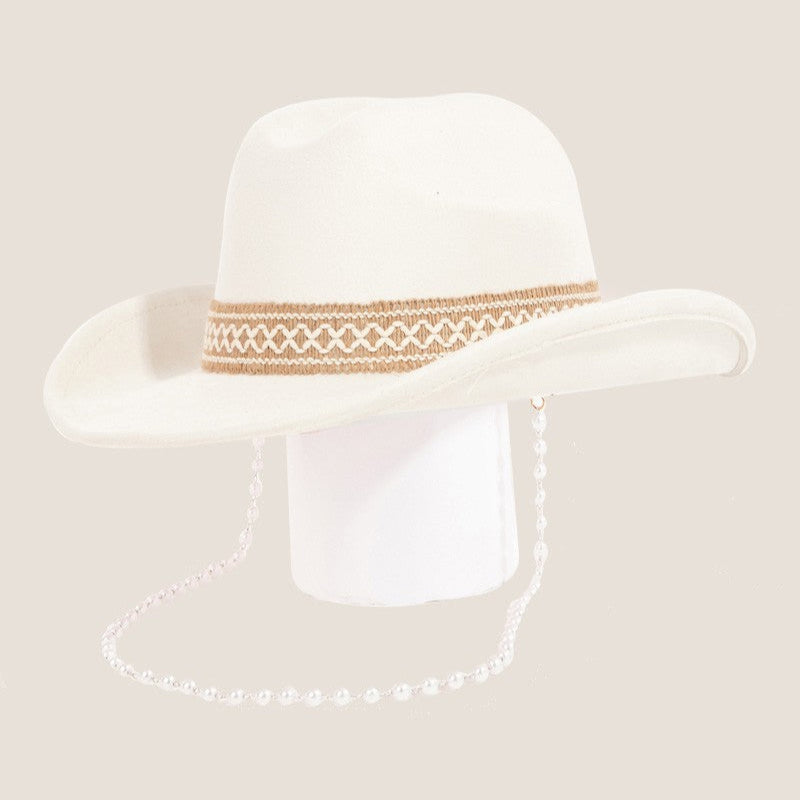 Trailblazer Cowboy Hat with Ornate Band Style for Women Jewelry Bubble