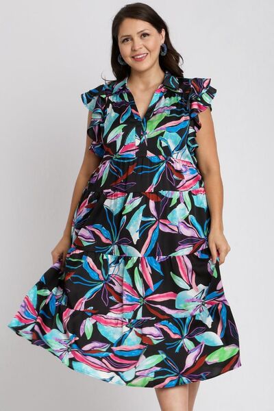 Tropical Leaf Multicolor Print Dress - Vibrant, Chic, and Perfect for Spring/Summer 2025 Trendsi