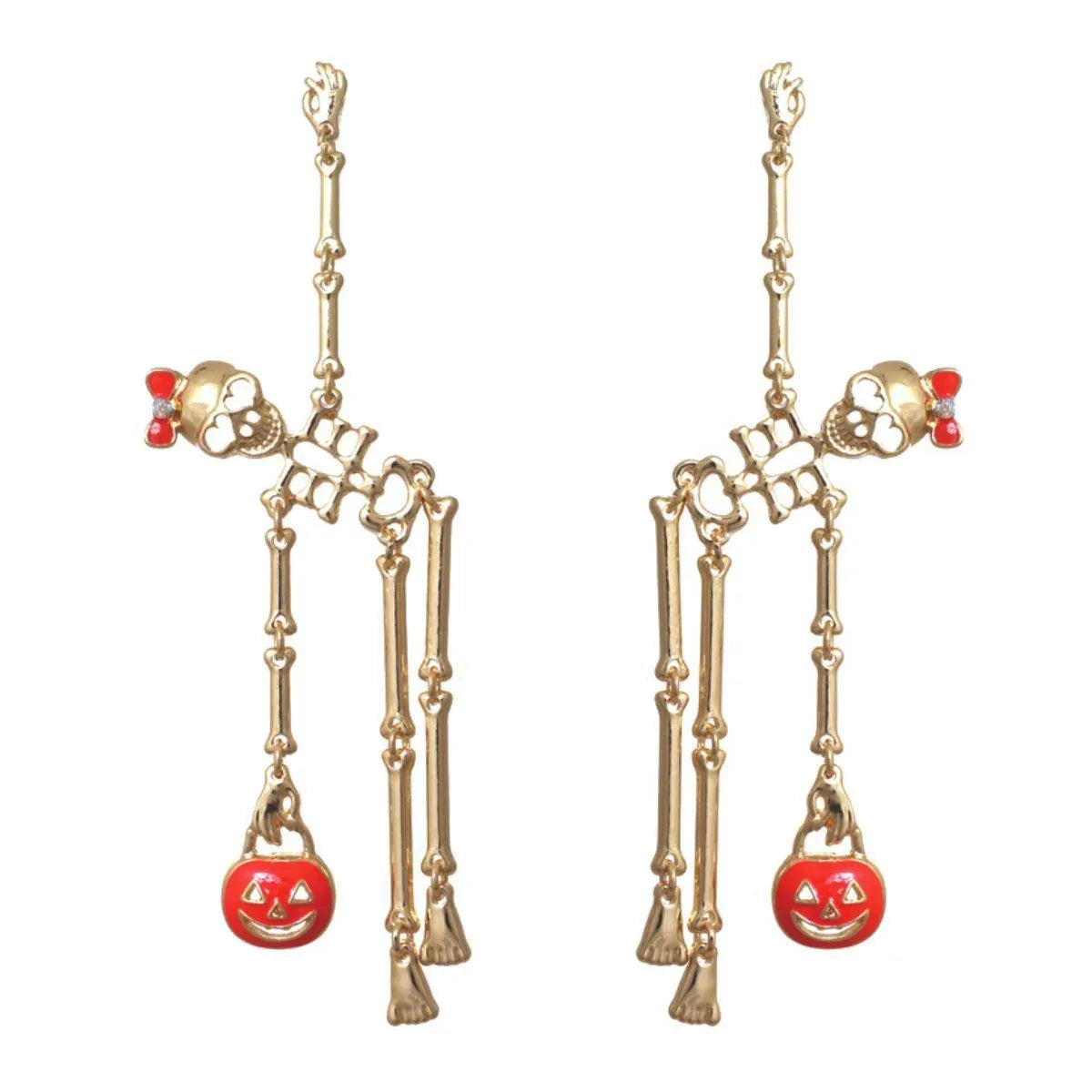 Bewitching Skeleton Dangle Earrings: Unearth Your Style Pinktown
