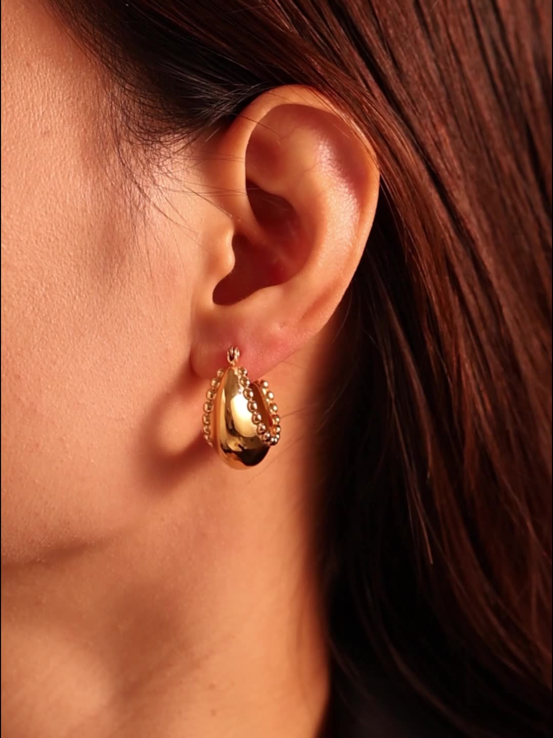 Chic Crescent Huggie Hoop Earrings Trendsi