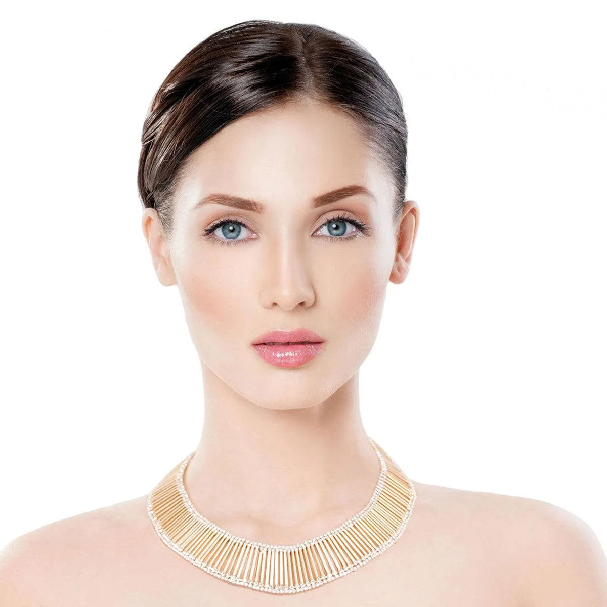 Chic Gold Bar Necklace Set: Modernist Must-Have! Pinktown