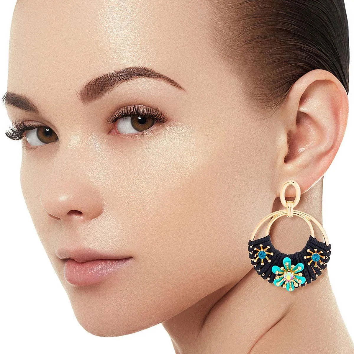 Cool Floral Hoop Earrings: Upgrade Your Style Today! Pinktown