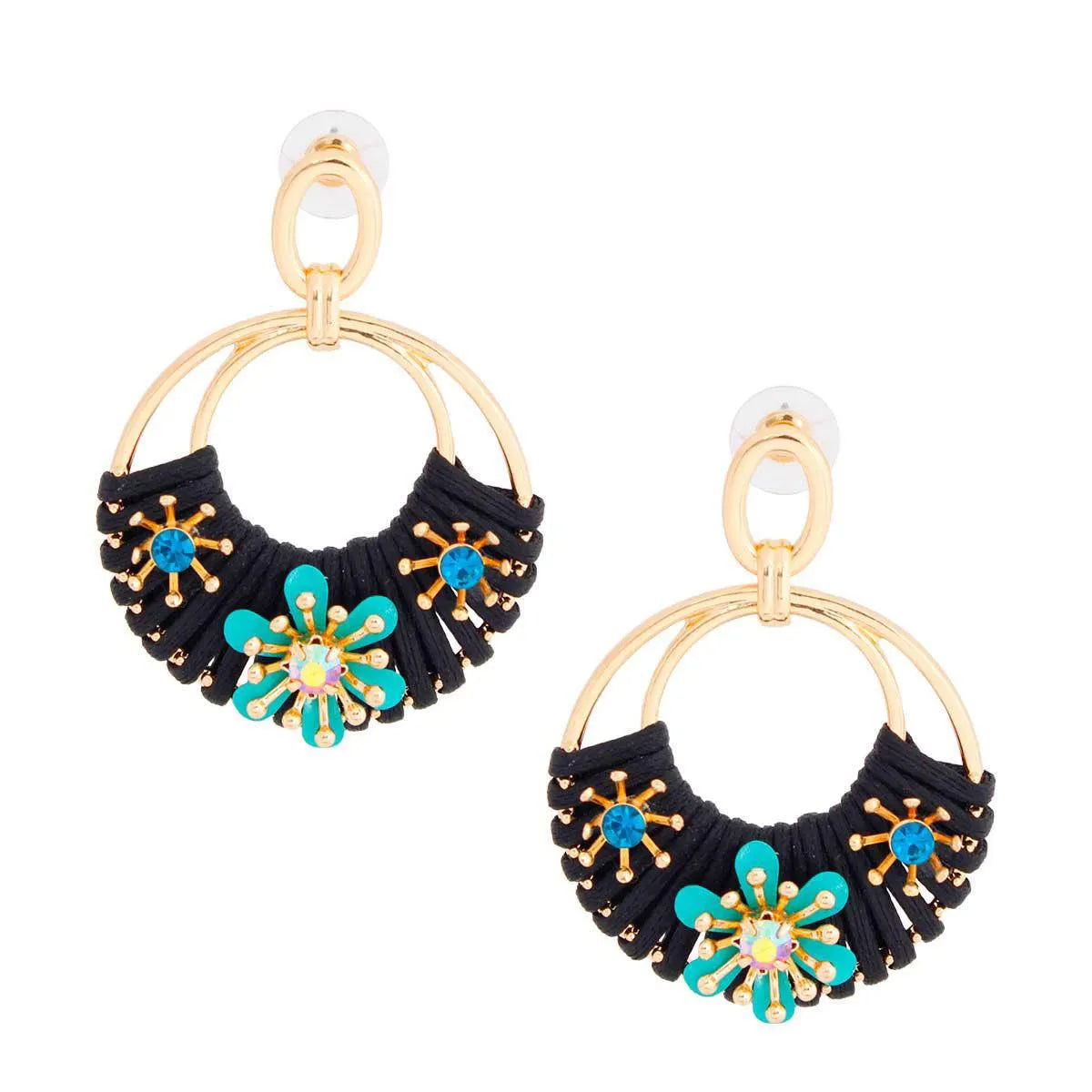 Cool Floral Hoop Earrings: Upgrade Your Style Today! Pinktown