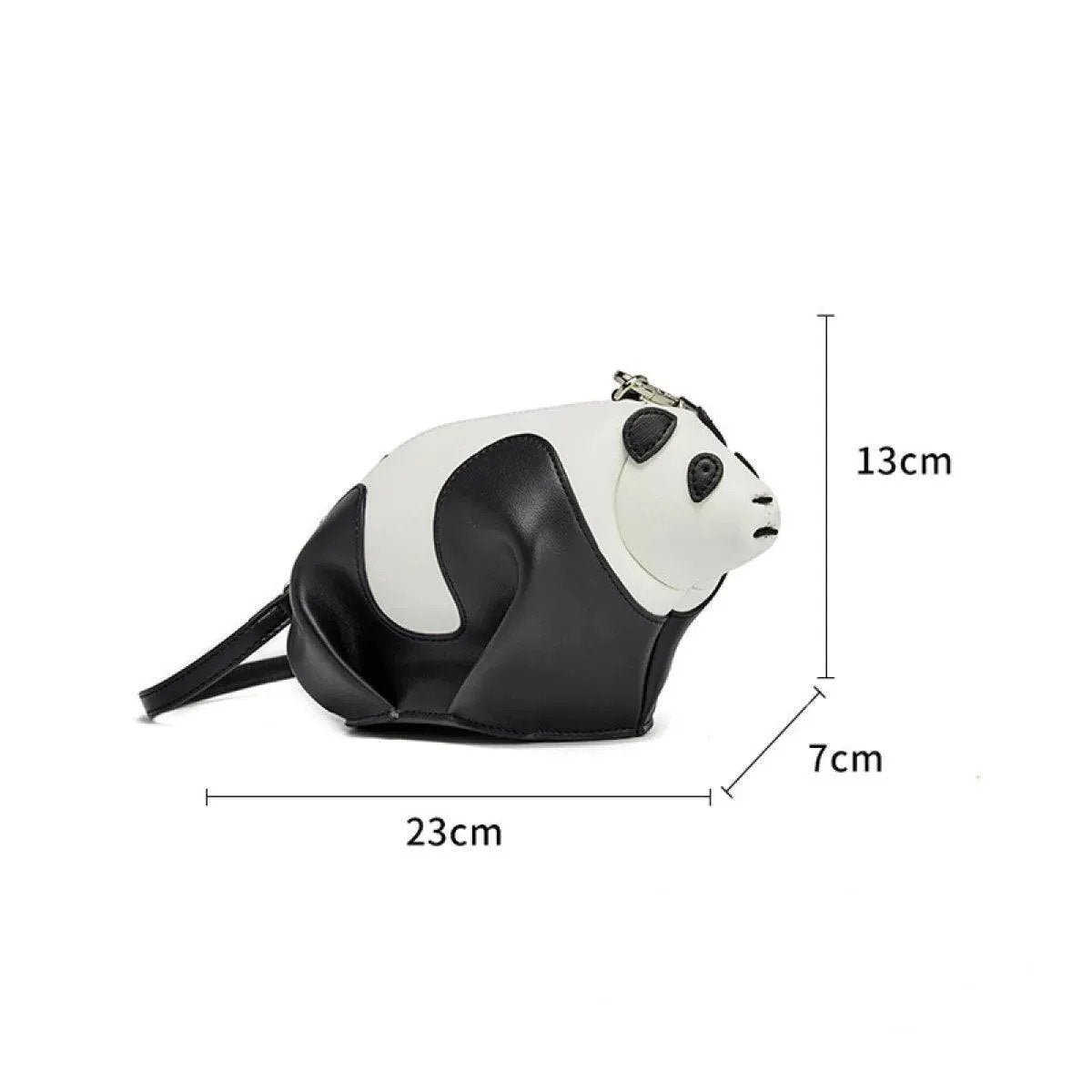 Cute Panda Crossbody Bag With Adjustable Shoulder Strap
