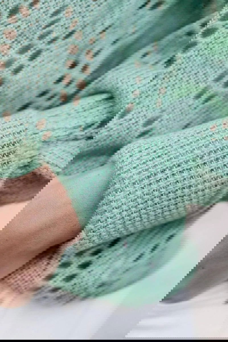 Discover the Perfect Lightweight Pointelle Sweater for Delicate Style Jewelry Bubble