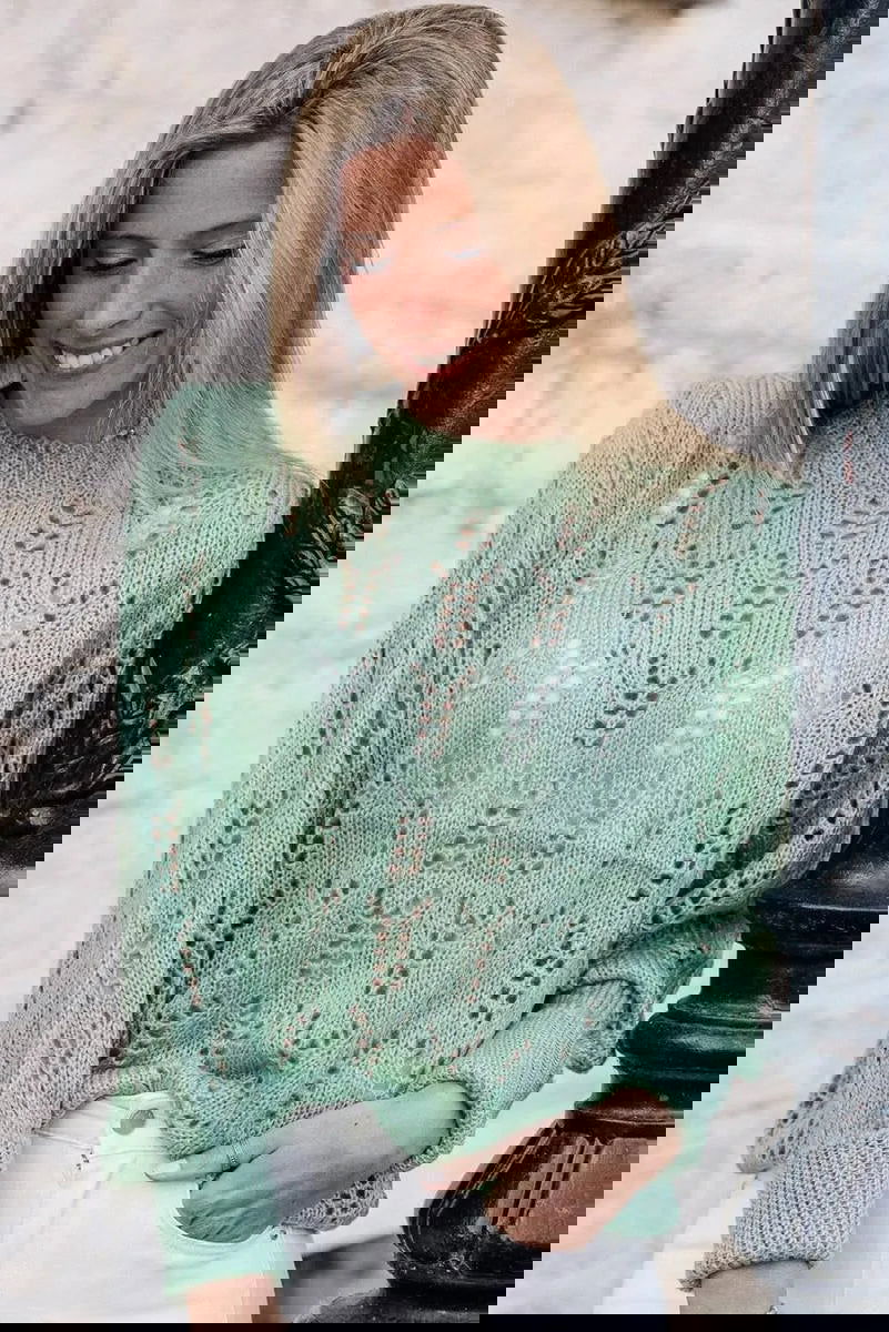 Discover the Perfect Lightweight Pointelle Sweater for Delicate Style Jewelry Bubble
