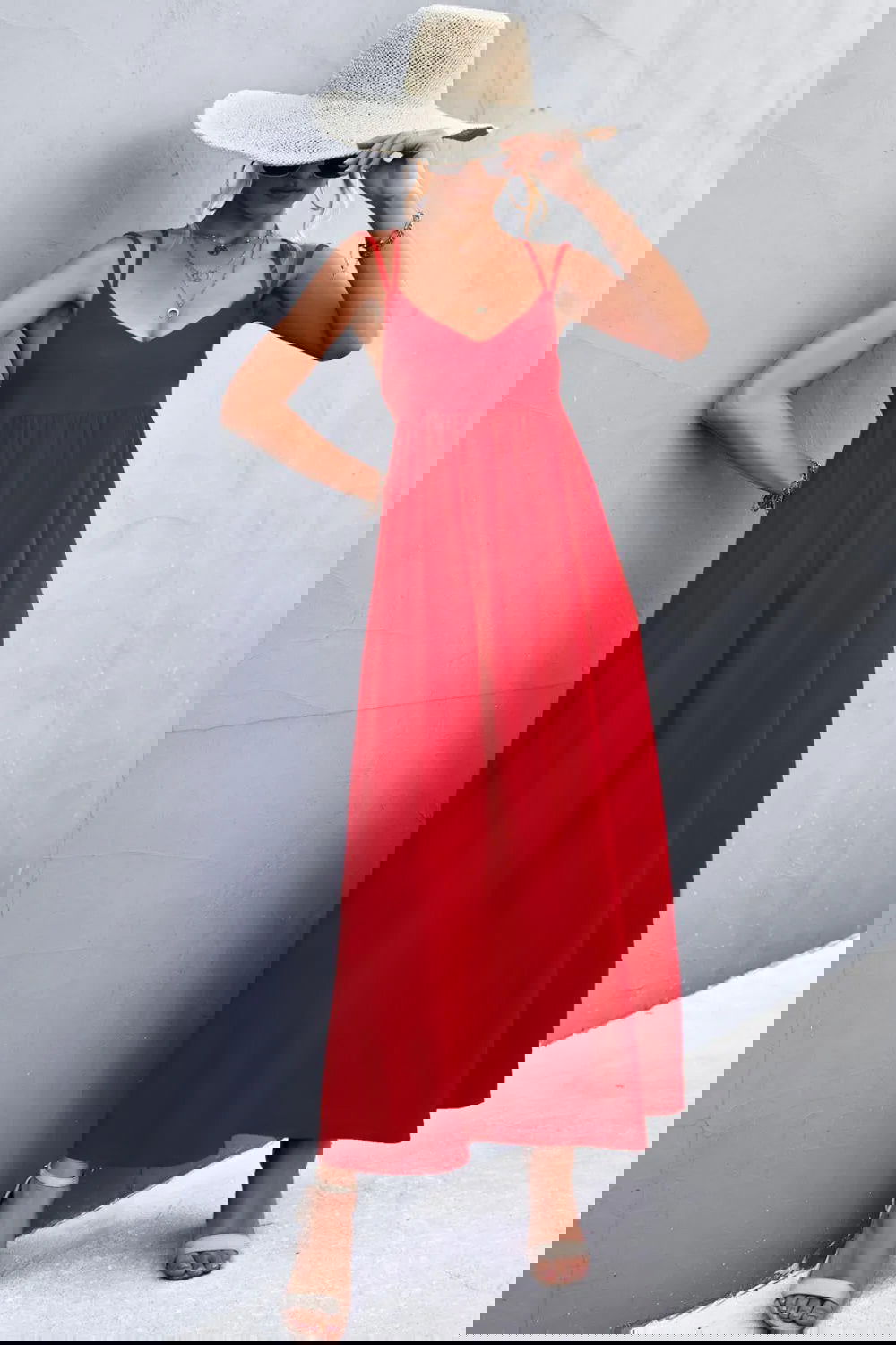 Double Strap Tie Back Dress - Look Chic & Stylish in This Summer Dress Jewelry Bubble