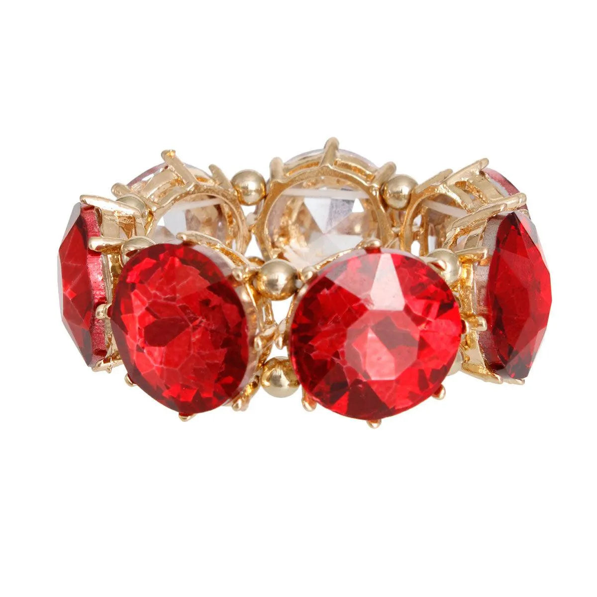 Fashionista Red Crystal Bracelet - Shop Now Jewelry Bubble
