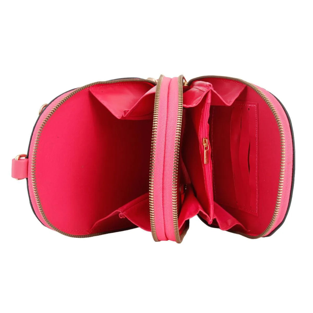 Fuchsia Pink Vegan Leather Floral Mini Backpack: Stylish & Secure Pinktown