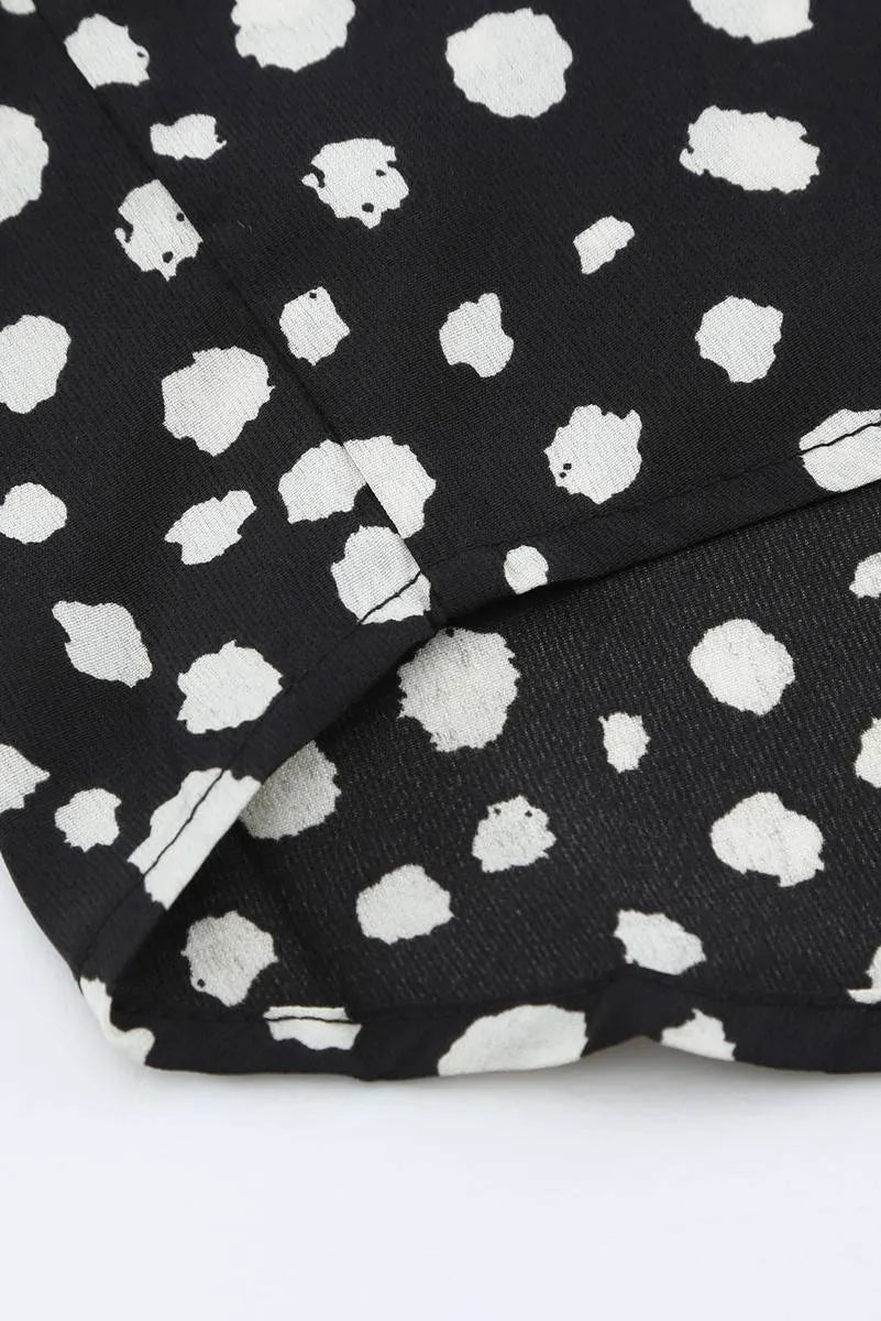 Get the Perfect Polka Dot Puff Sleeve Ruffle Blouse - Free Shipping! Jewelry Bubble