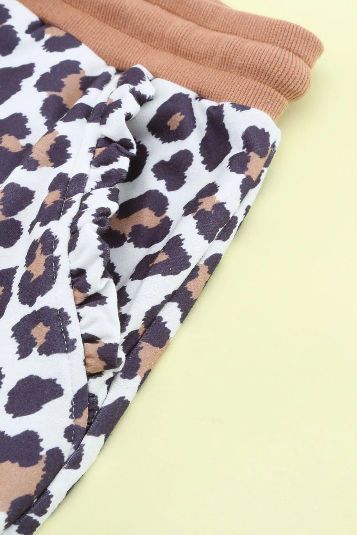 Leopard Print Elastic Waist Jogger Pants Jewelry Bubble