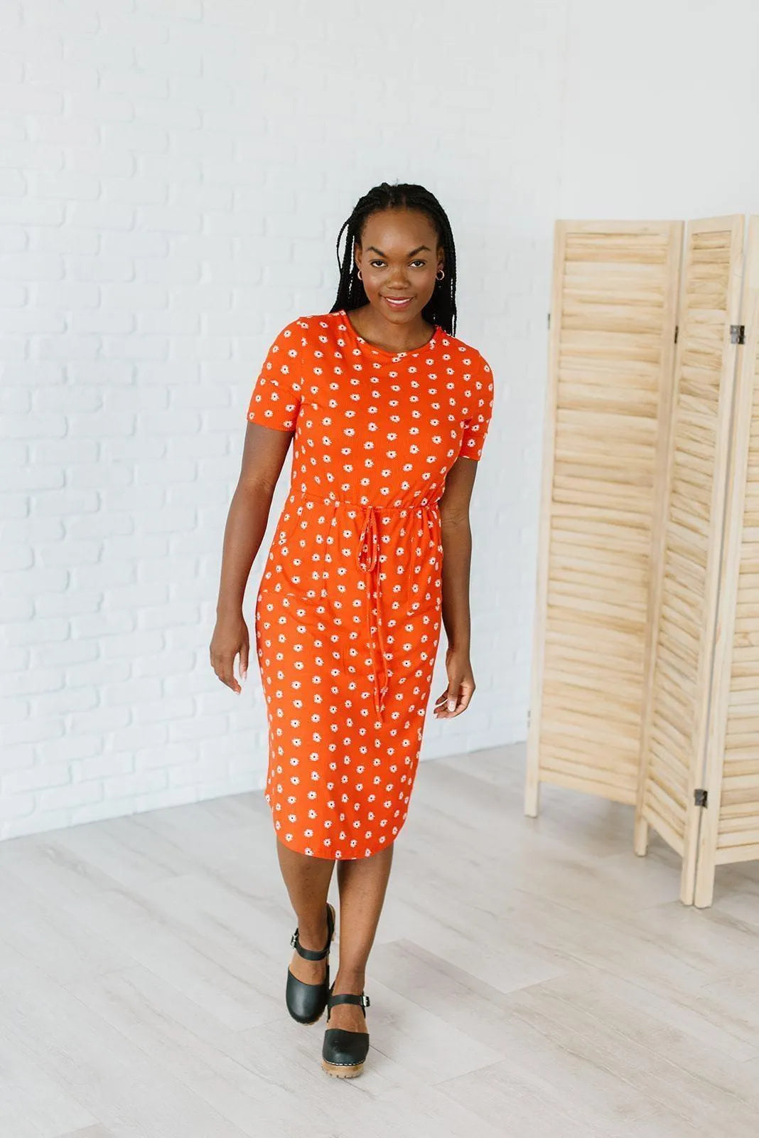 Picket Dress Orange Daisy Dukes Living Free Beauty