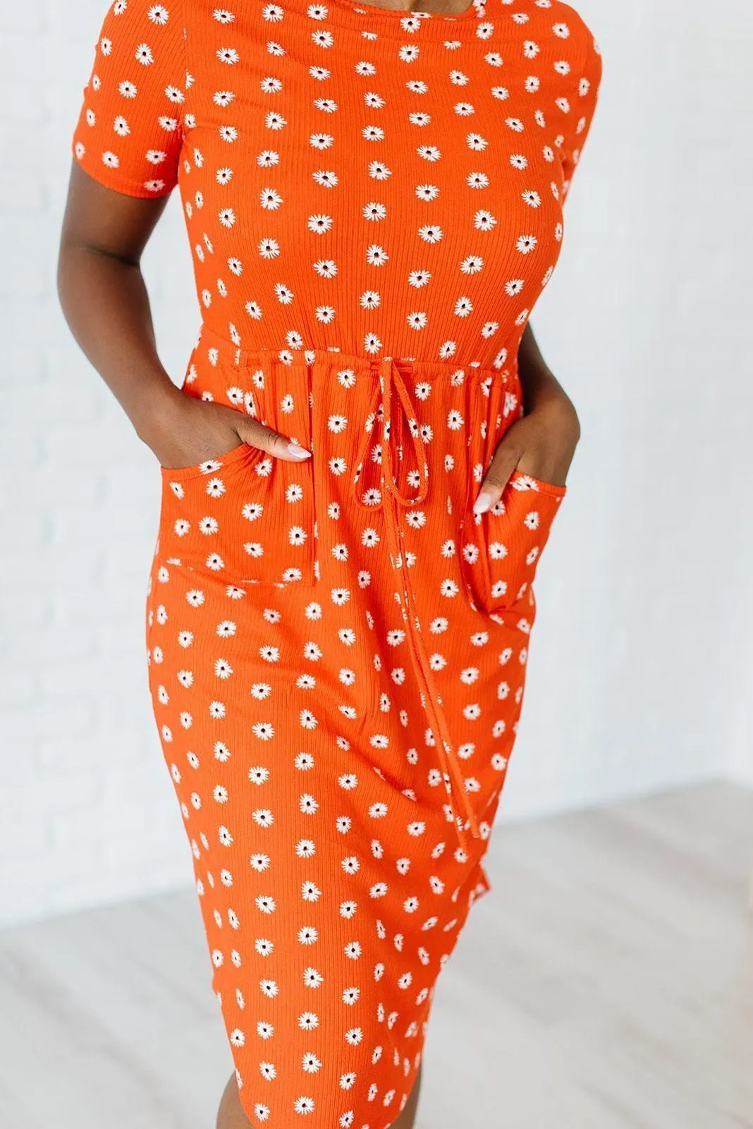 Picket Dress Orange Daisy Dukes Living Free Beauty