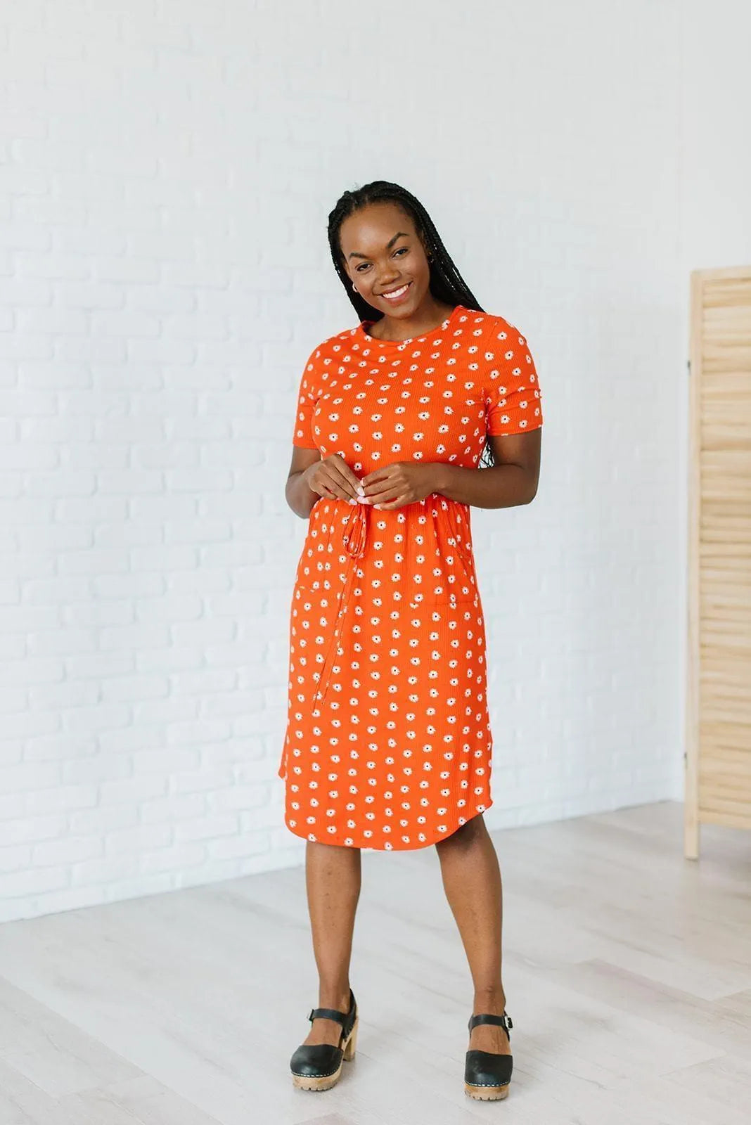 Picket Dress Orange Daisy Dukes Living Free Beauty