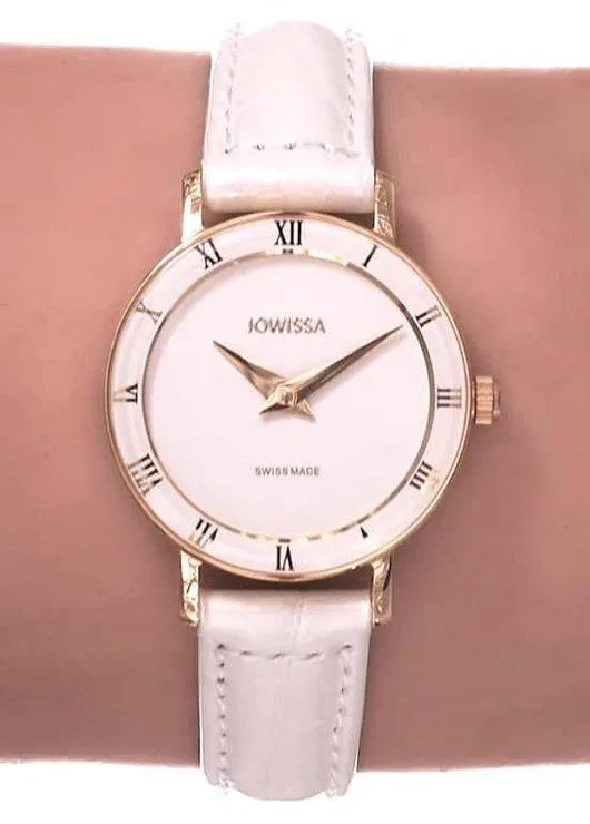 Roma Swiss Ladies Watch Gold White Finish J2.276.S Jewelry Bubble