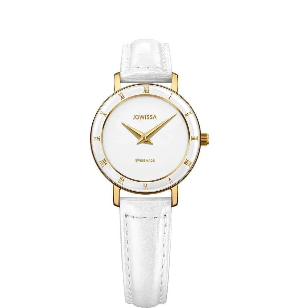 Roma Swiss Ladies Watch Gold White Finish J2.276.S Jewelry Bubble