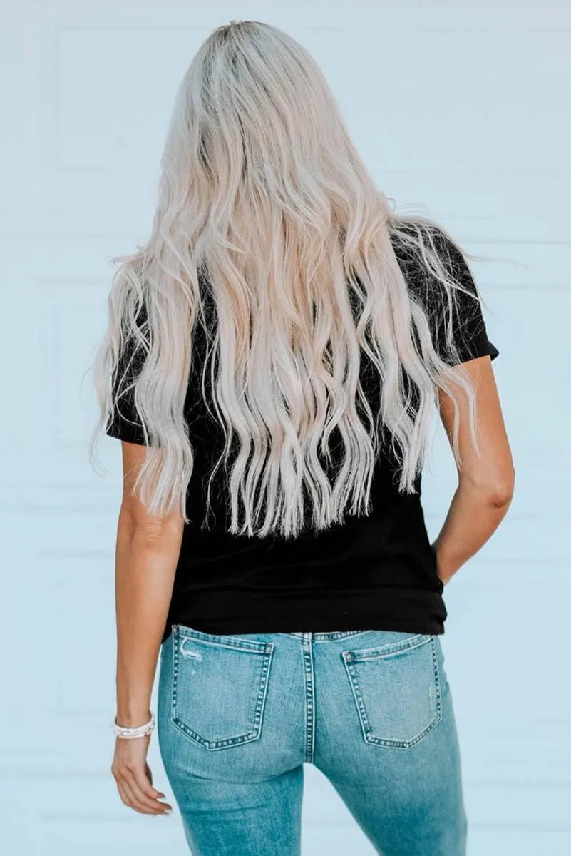 Sassy and Stylish: Whiskey Makes Me Frisky Graphic Tee for Women Jewelry Bubble
