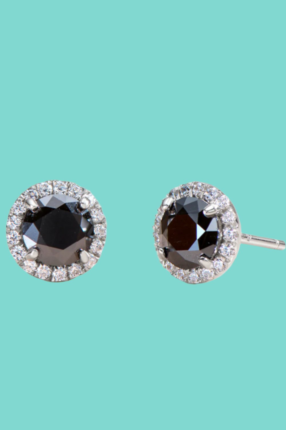 Stunning Black Moissanite Stud Earrings Trendsi