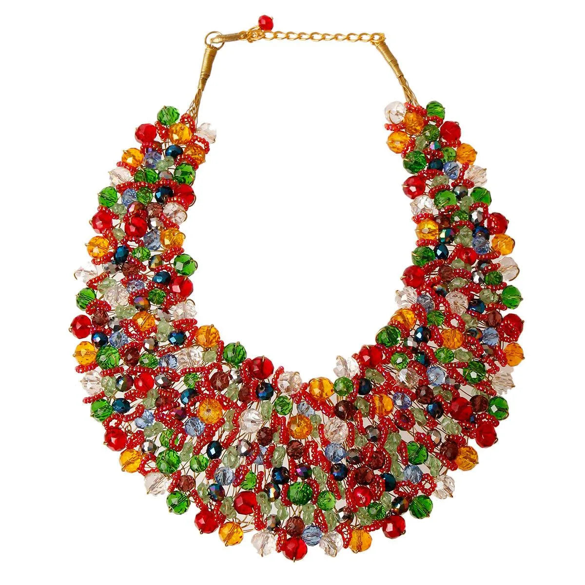 Stunning Color Assortment Bib Necklaces: Make a Bold Statement Today! Pinktown