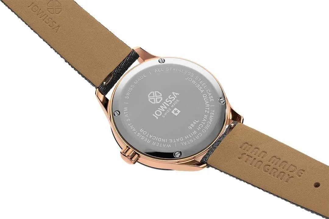 Tiro Swiss Ladies Watch Rose Black Grey Color Scheme J4.360.M Jewelry Bubble