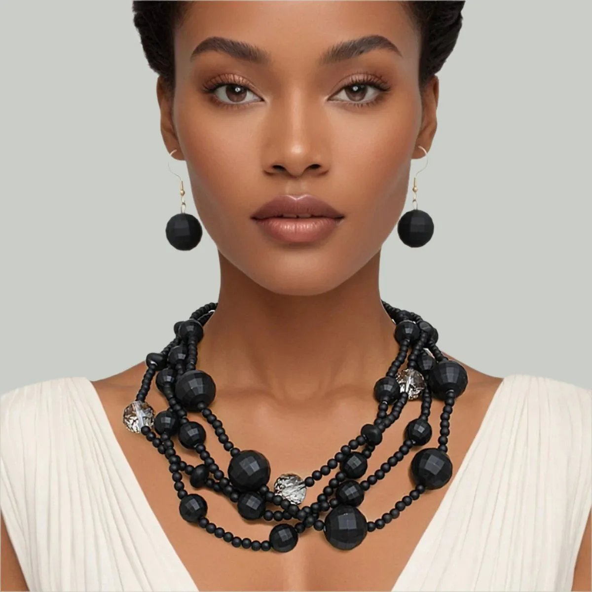 Women's Beaded Necklace Set