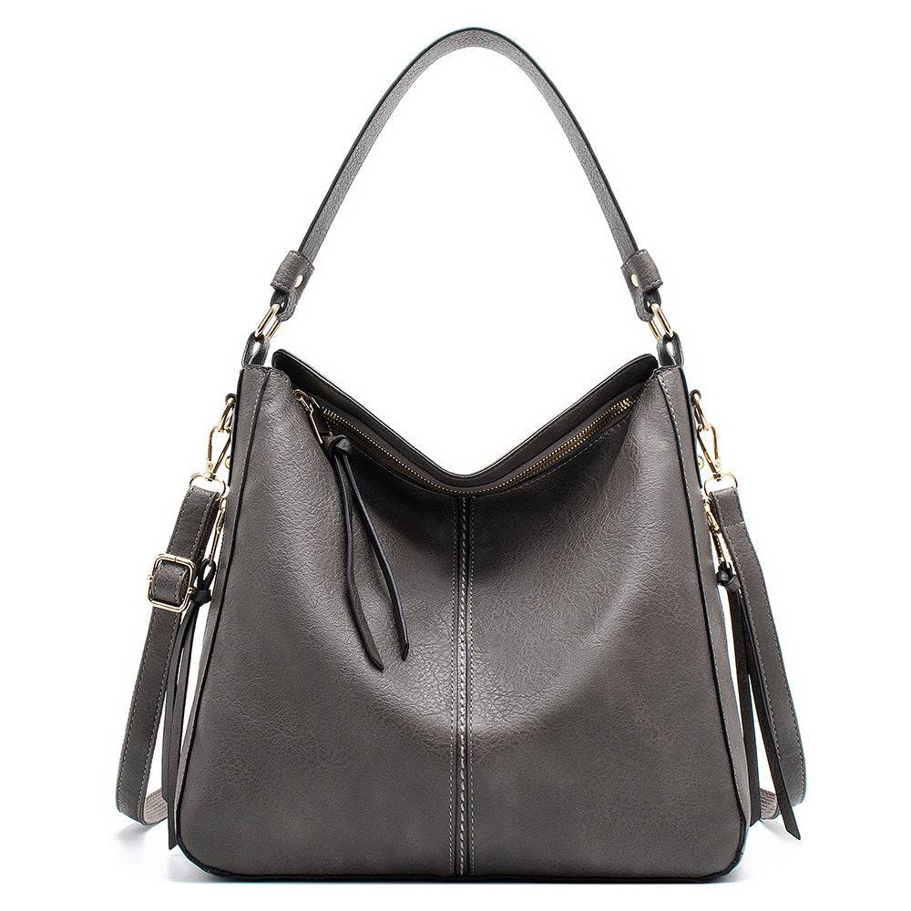 Classic Everyday Tote Handbag with Soft PU Surface, Multi-Compartment Interior & Convertible Shoulder Strap Jewelry Bubble