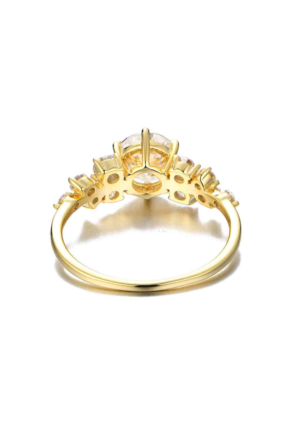 Sparkling Moissanite Ring - 1 Carat with Side Stones Jewelry Bubble