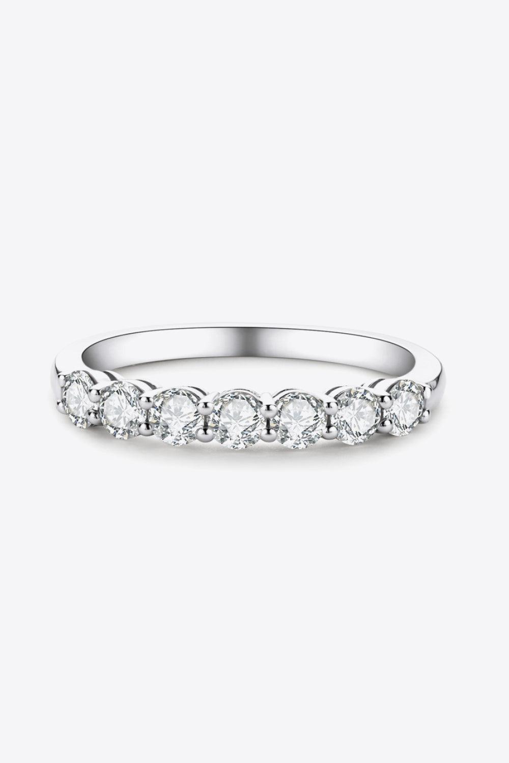 Can't Stop Your Shine Moissanite Platinum-Plated Ring
