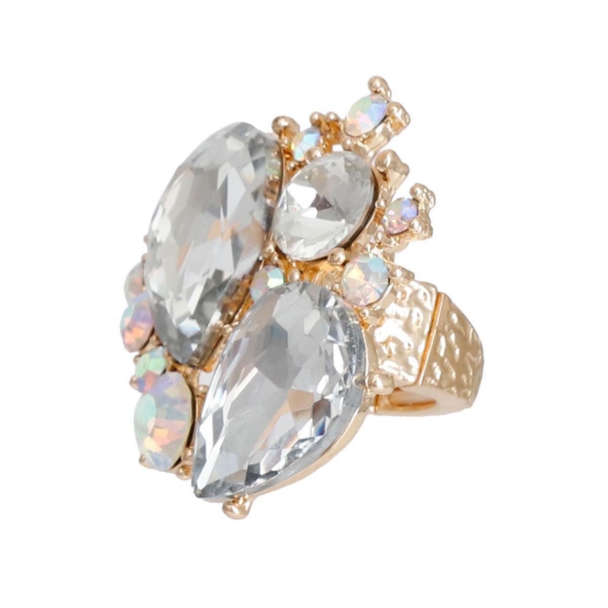 Multicolor Bedazzle Statement Ring