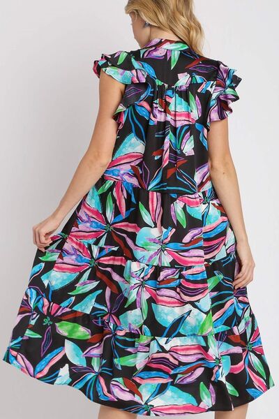 Tropical Leaf Multicolor Print Dress - Vibrant, Chic, and Perfect for Spring/Summer 2025 Trendsi