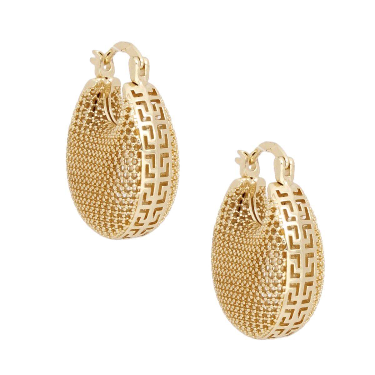 Gold Filigree Hoop Earrings | Antiquity Elegance Fashion Jewelry