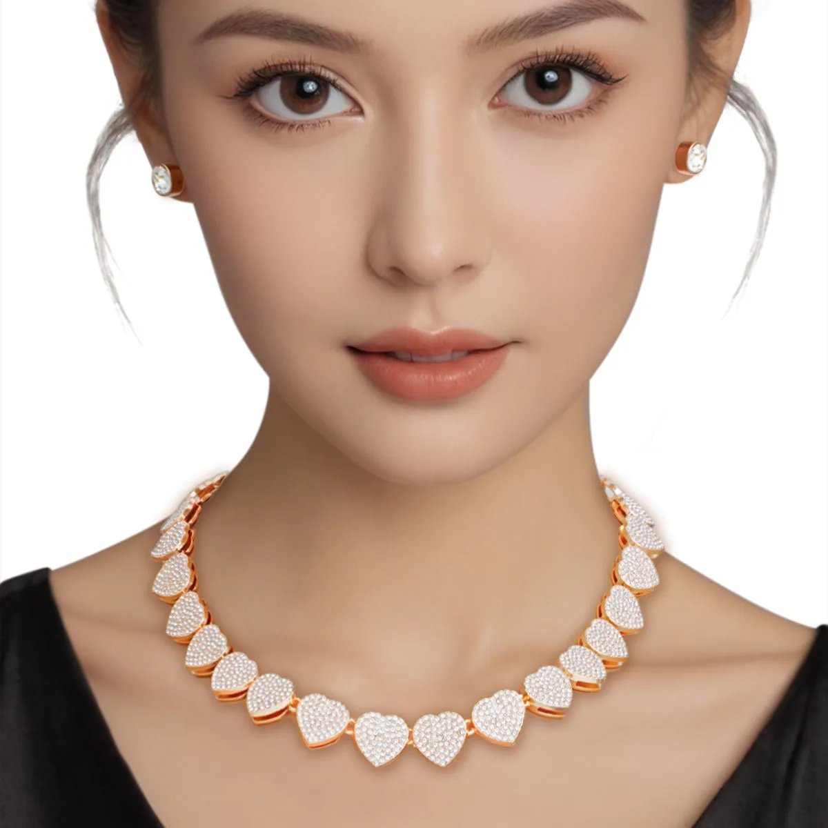 Radiant Heart Chain Necklace - Premium Collection