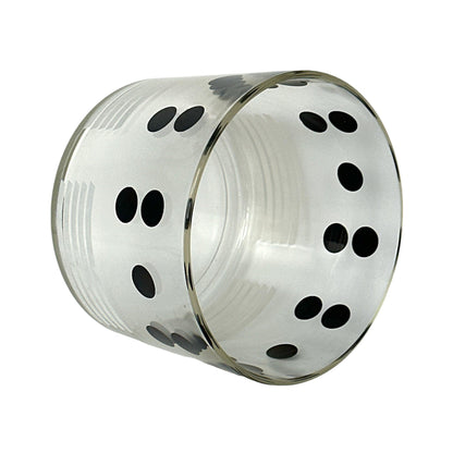 Vintage Glass Polka Dot and Stripe Ice Bucket | A Retro Statement Piece for Your Home