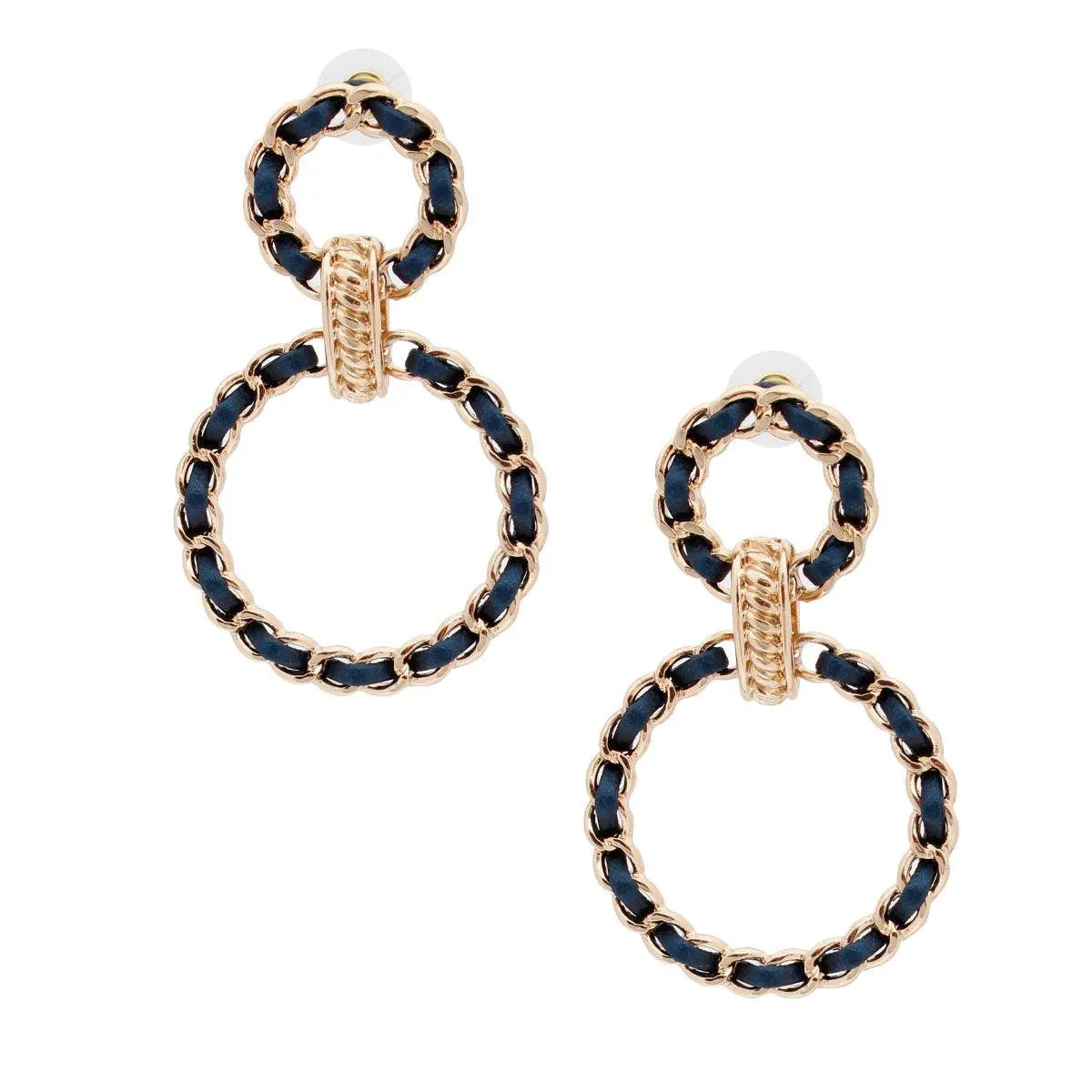 Elegant Woven Open Hoop Earrings - Shop Now & Elevate Your Style Pinktown