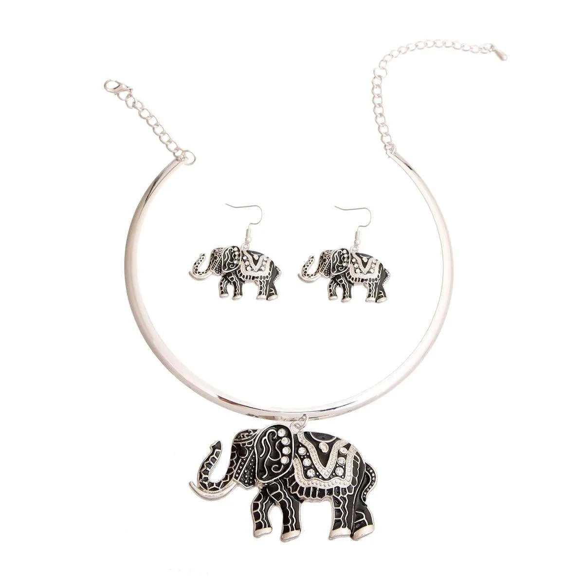 Elephant Pendant Necklace Set to Enhance Your Style Pinktown