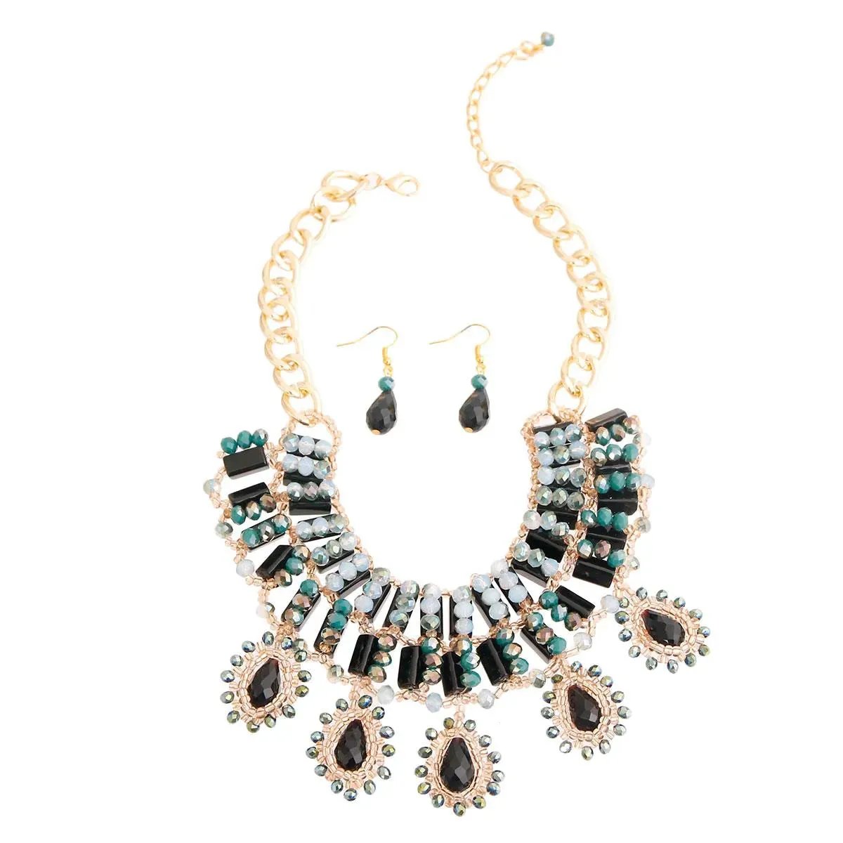 Fashion Jewelry Sets: Complete Your Look: Stunning Bead Collar Necklace Set