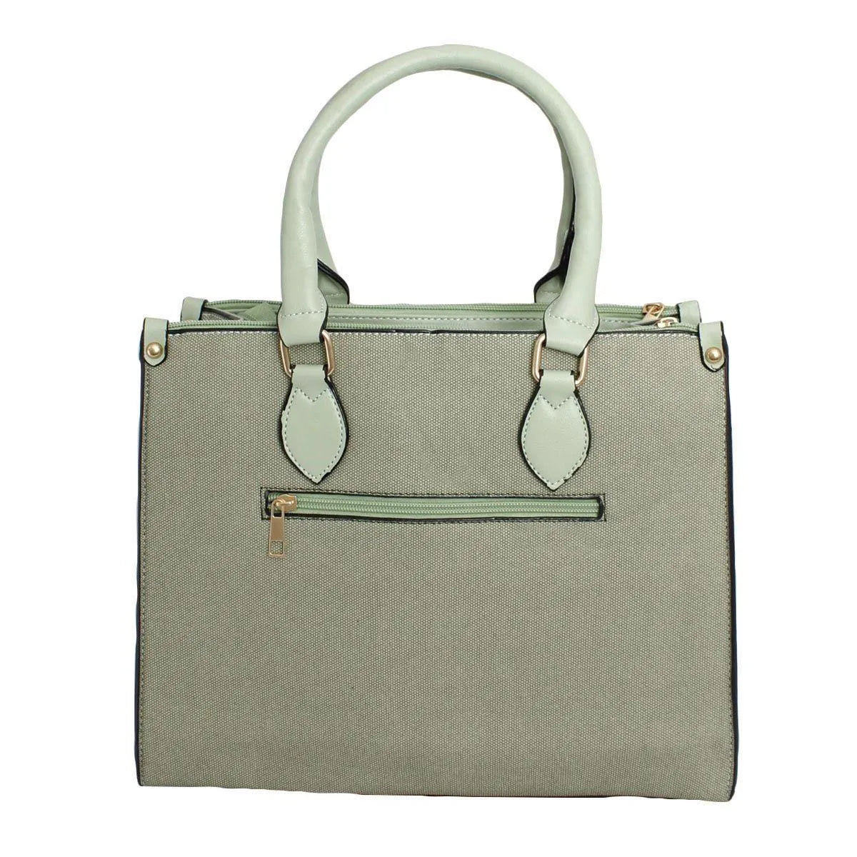 Get Noticed with Stylish Green Granule Satchel Handbag for Women Pinktown