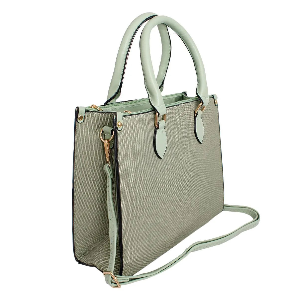 Get Noticed with Stylish Green Granule Satchel Handbag for Women Pinktown
