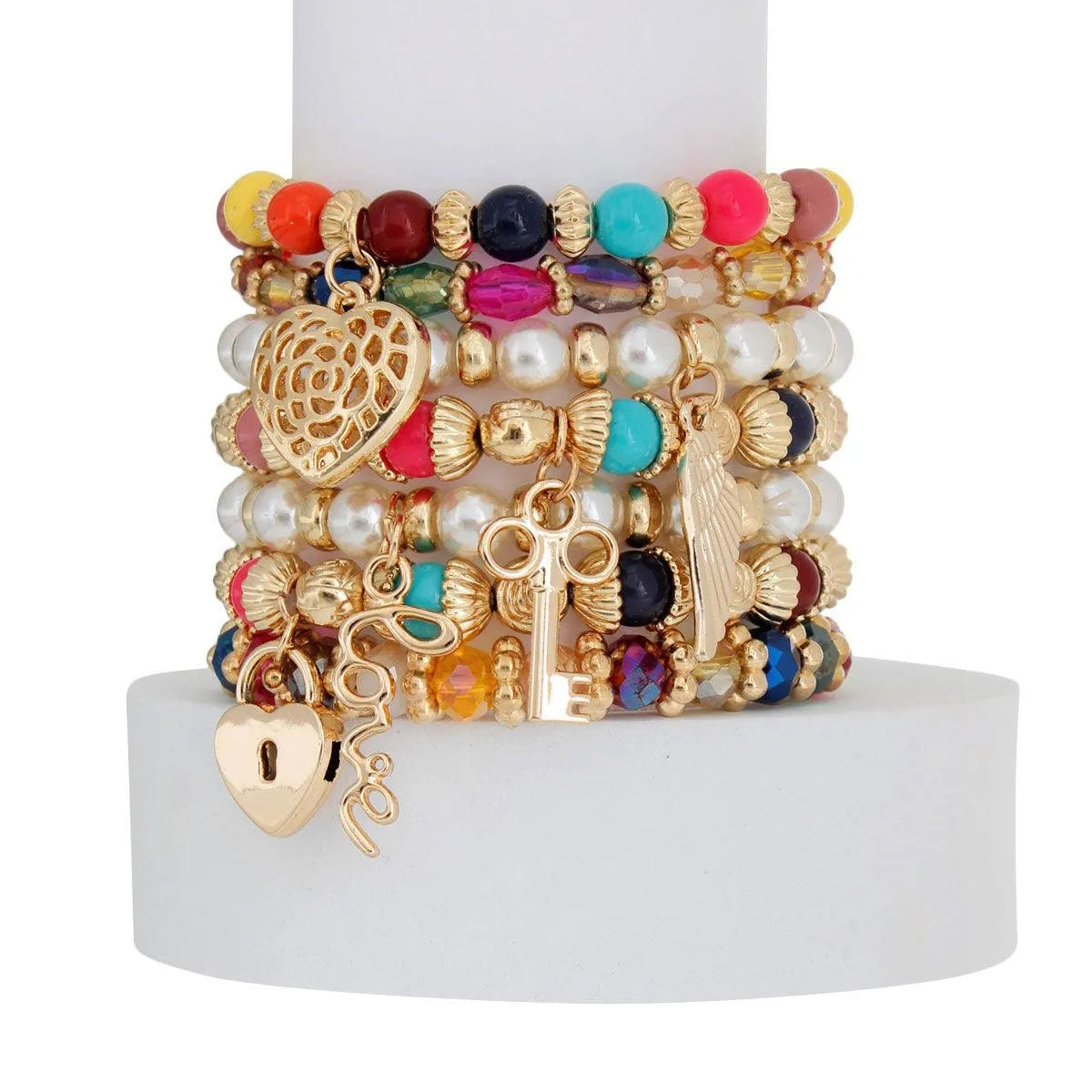 Get the Perfect Fashion Bracelet Set - Multicolor Mix! Pinktown