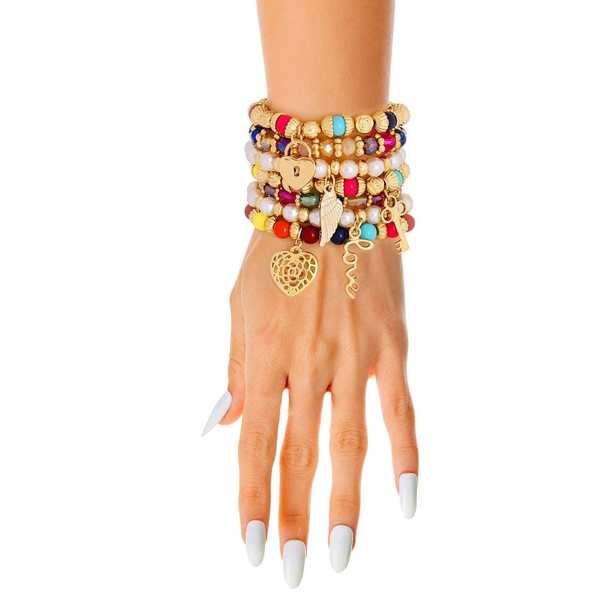 Get the Perfect Fashion Bracelet Set - Multicolor Mix! Pinktown