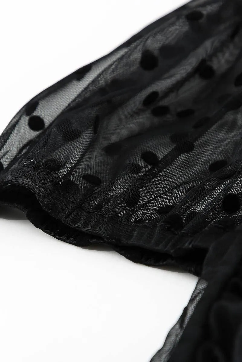 Get the Trendy Dotted Print Ruched Top Today - Order Now! Jewelry Bubble