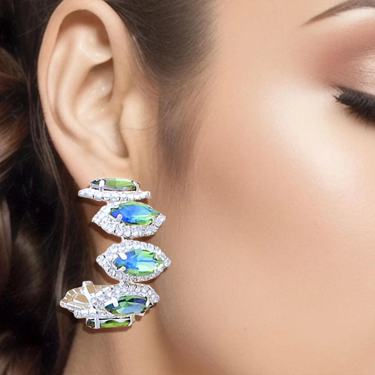 Green Marquise Earrings: The Ultimate Style Hoops Pinktown
