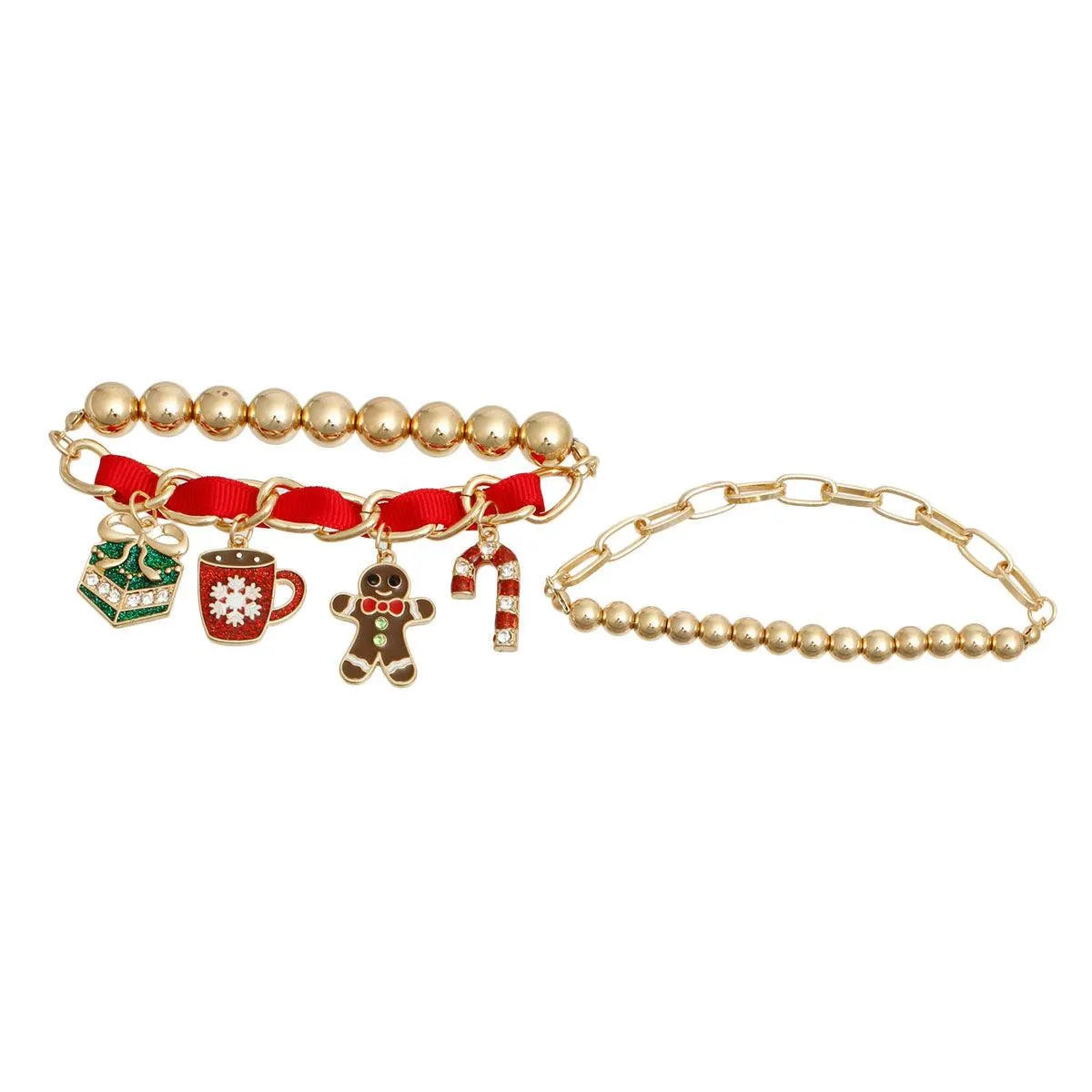 Shop Festive Charms Bracelet Set and complete your holiday look Pinktown