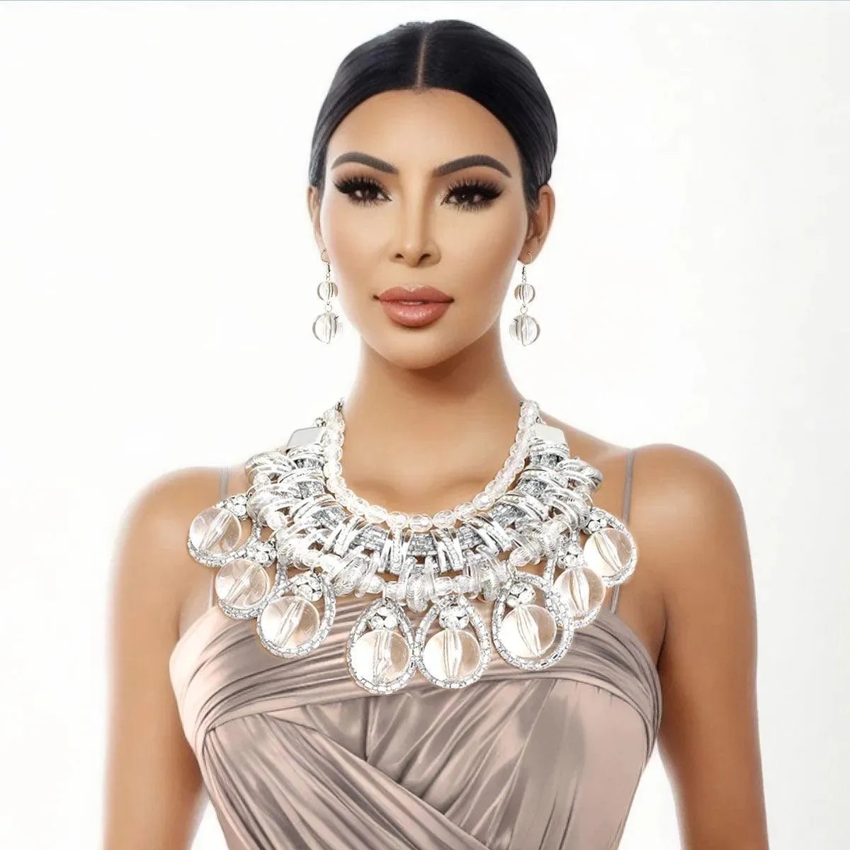 Shop Now for Atomic Statement Necklace Set – Fashion Jewelry