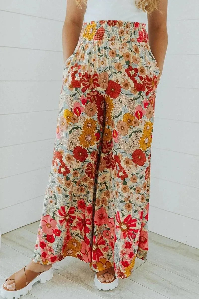 Shop our Super Loose Boho Floral Pants for Women: Perfect for Any Occasion!