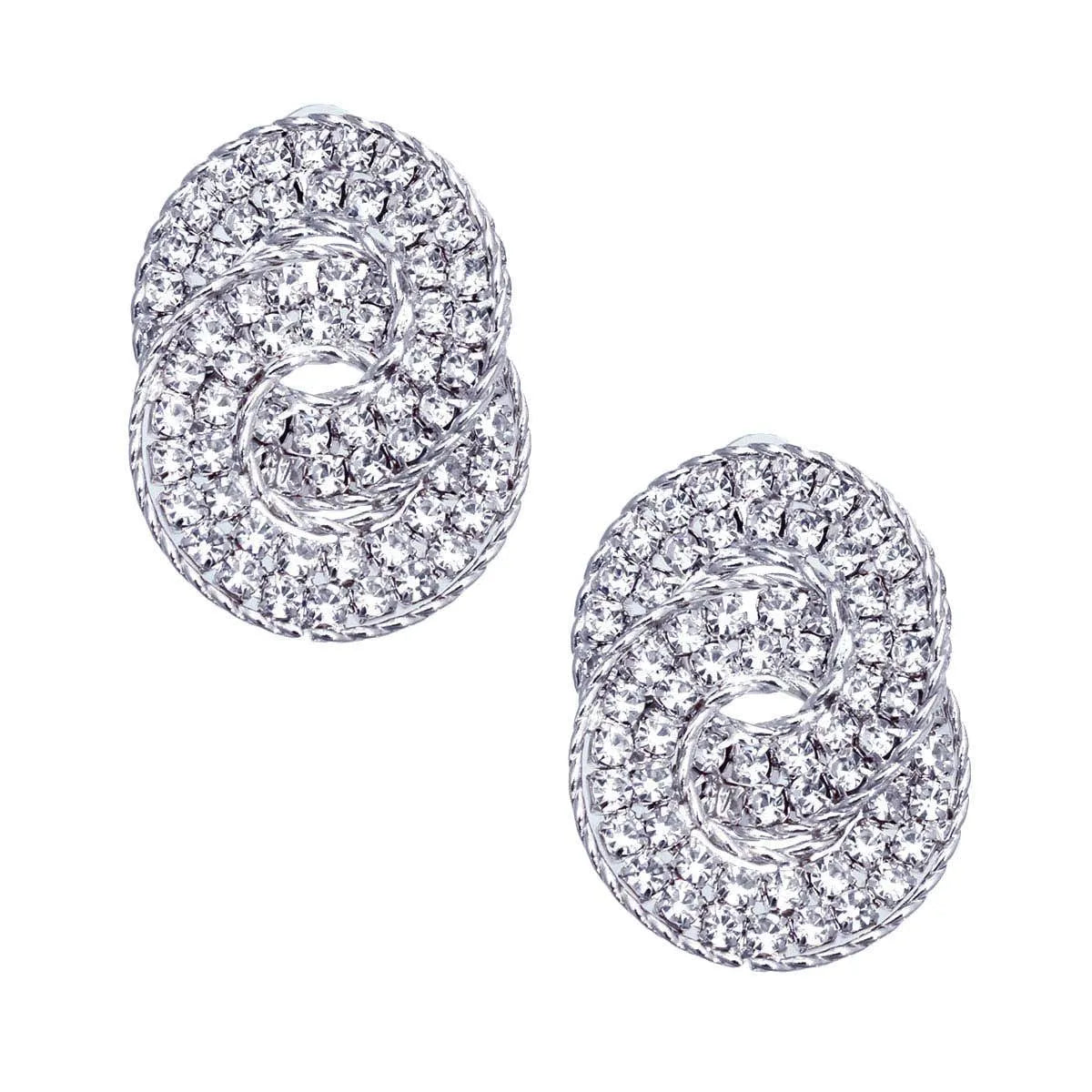 Silver Bling Studs: Slay with These Clear Ring Earrings Pinktown